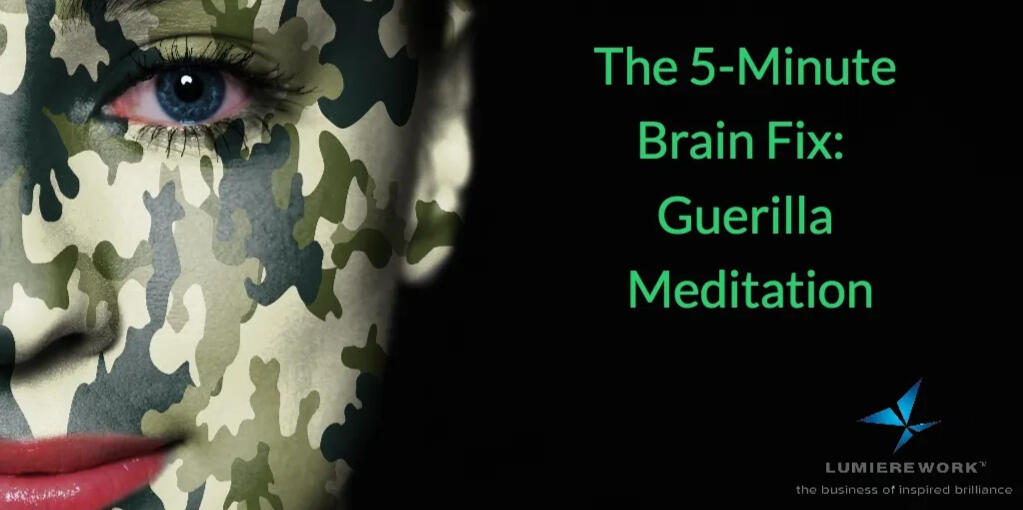 The 5-Minute Brain Fix: Guerilla Meditation Stress Management